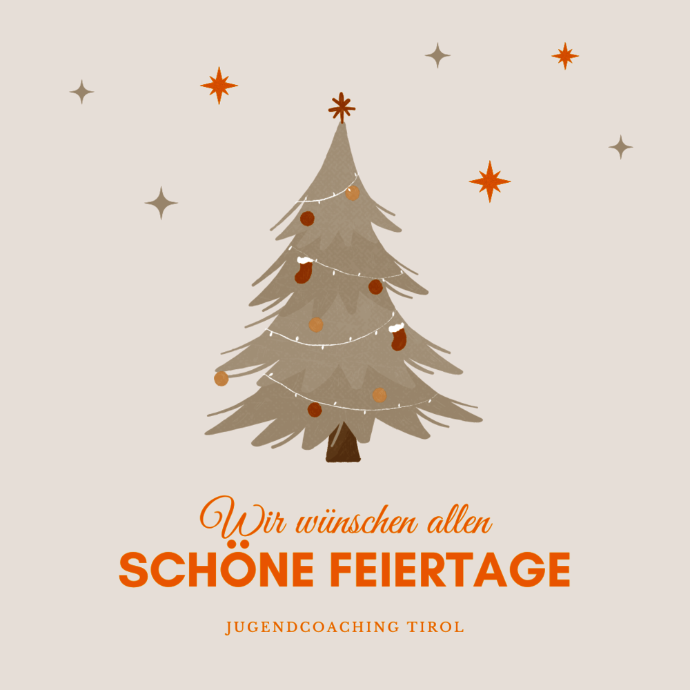 Weihnachtskarte mit Sternen – Wunsch für erholsame Feiertage.